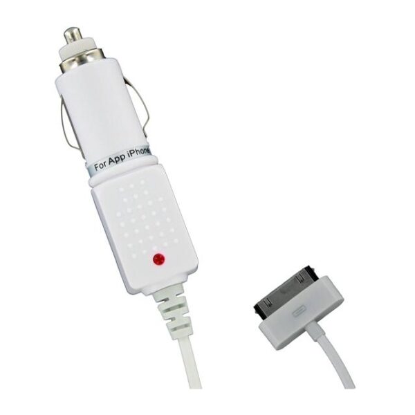 Xccess Car Charger Apple iPhone 2G, 3G(S), 4 1.0A White