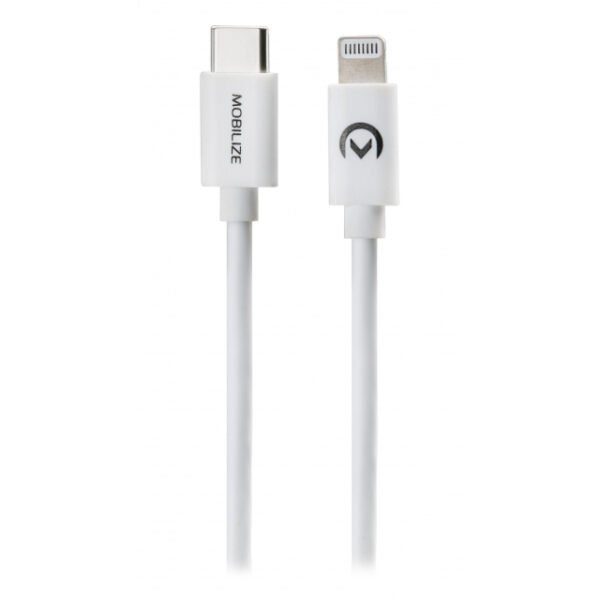 Mobilize Cable USB-C to Apple MFi Lightning 1m. 60W White