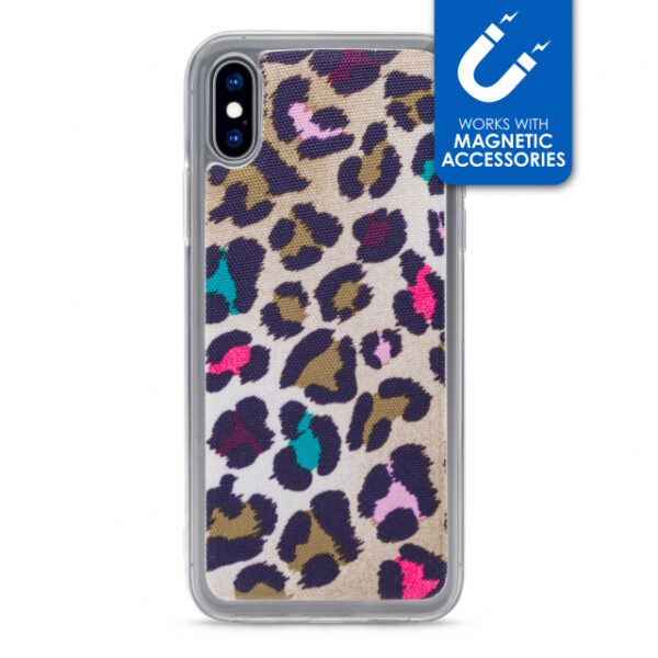 My Style Magneta Case for Apple iPhone Xs Max Colorful Leopard