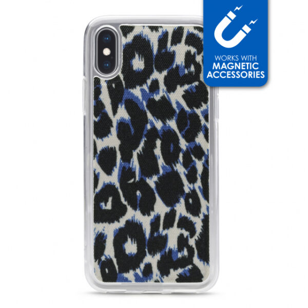 My Style Magneta Case for Apple iPhone X/Xs Blue Leopard