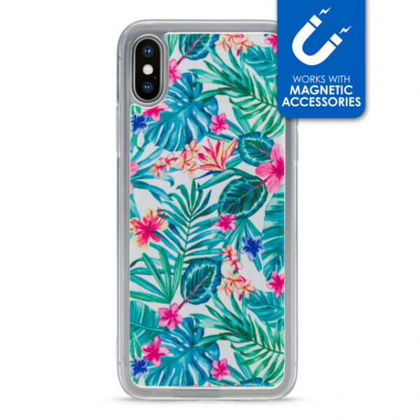 My Style Magneta Case for Apple iPhone X/Xs White Jungle
