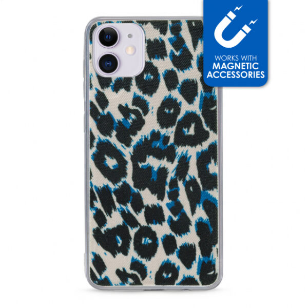 My Style Magneta Case for Apple iPhone 11 Blue Leopard