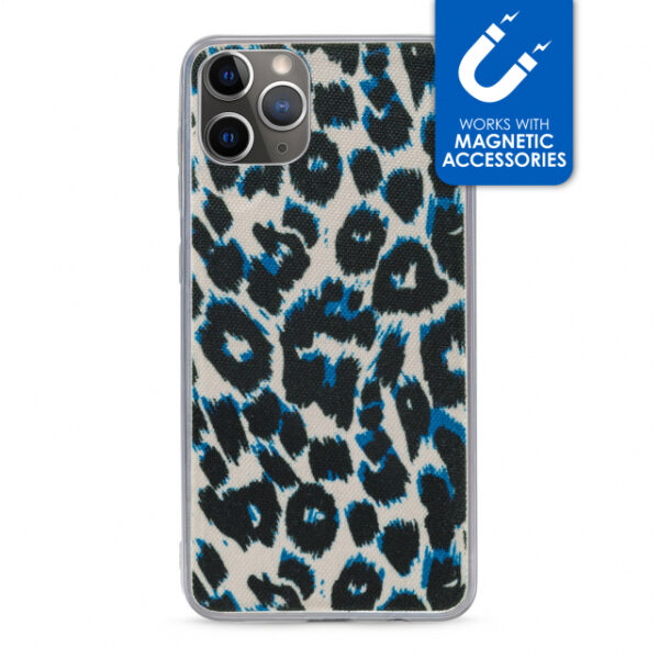 My Style Magneta Case for Apple iPhone 11 Pro Max Blue Leopard