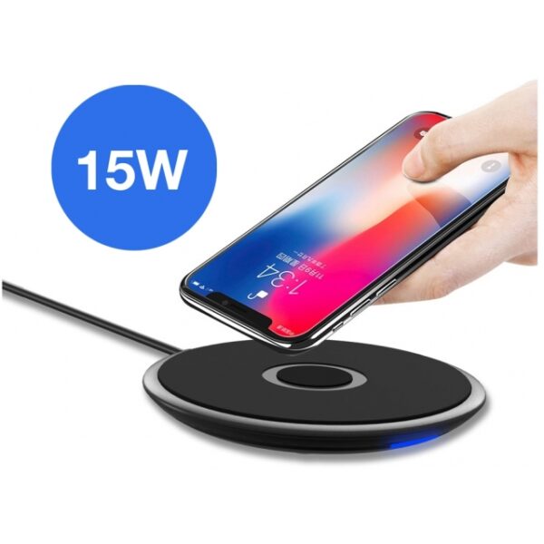 Mobilize Wireless Qi Fast Charger Flat 5W/7.5W/10W/15W Black