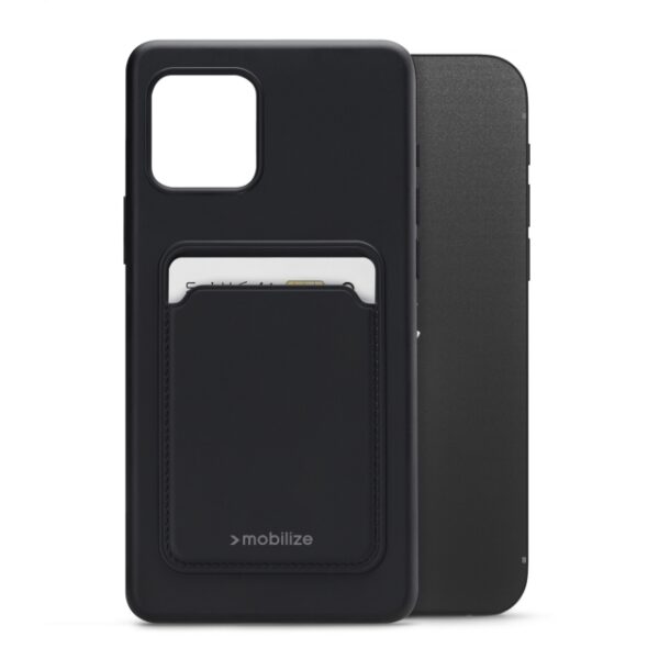 Mobilize Rubber Gelly Card Case Apple iPhone 12/12 Pro Matt Black