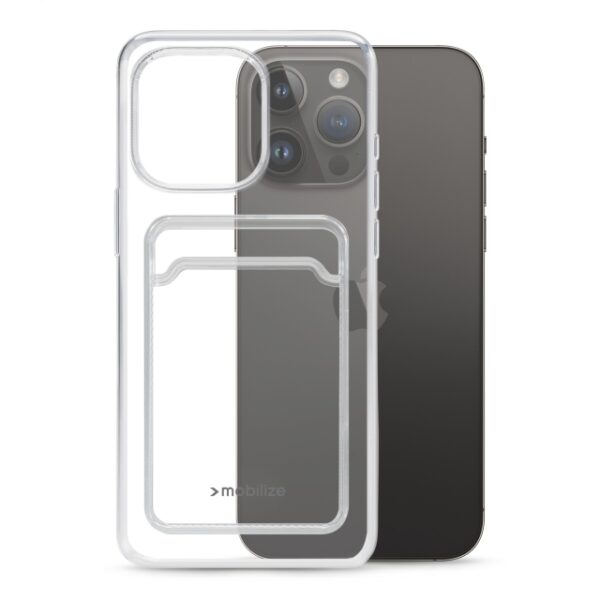 Mobilize Gelly Card Case Apple iPhone 14 Pro Max Clear