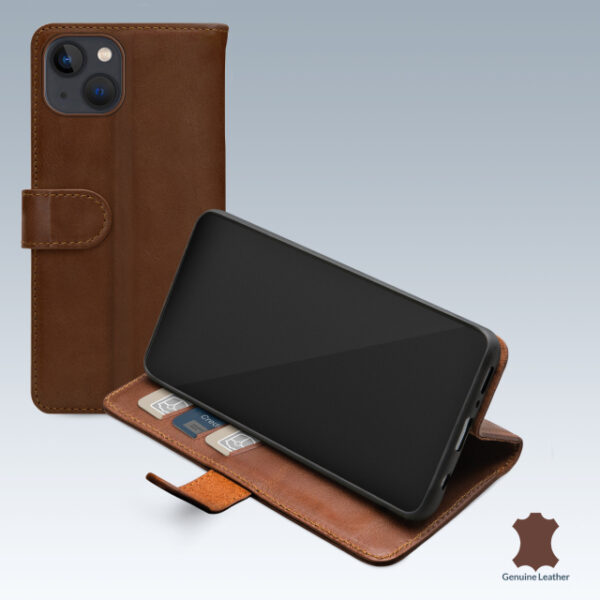 Mobilize Leather Wallet Apple iPhone 13 Brown
