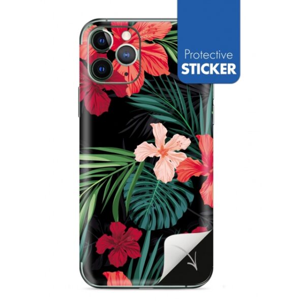 My Style PhoneSkin For Apple iPhone 11 Pro Max Red Caribbean Flower