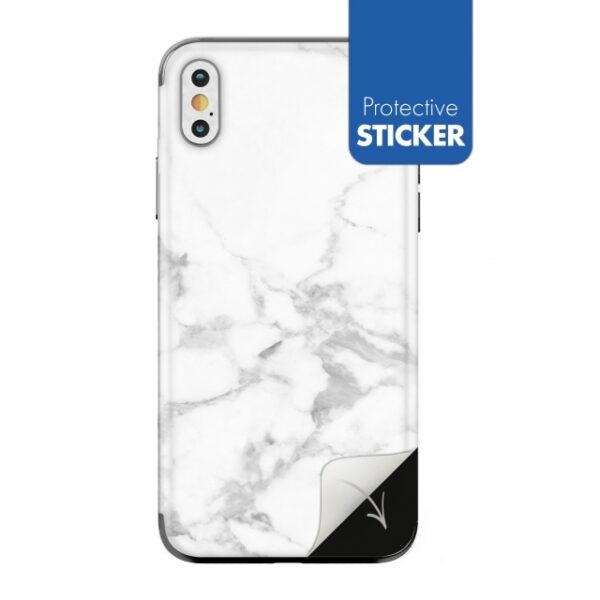 My Style PhoneSkin For Apple iPhone Xs White Marble