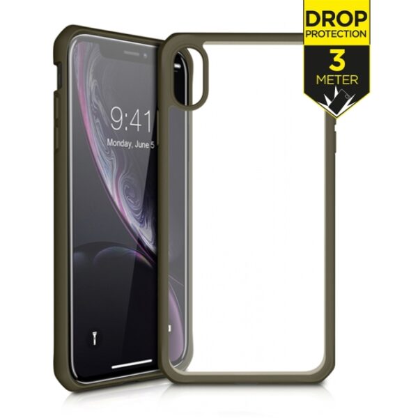 ITSKINS Level 2 HybridSolid for Apple iPhone XR Kaki/Transparent