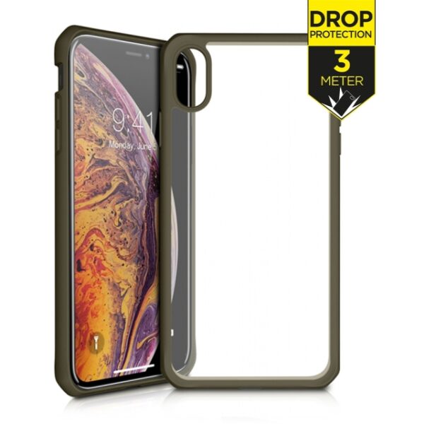 ITSKINS Level 2 HybridSolid for Apple iPhone Xs Max Kaki/Transparent