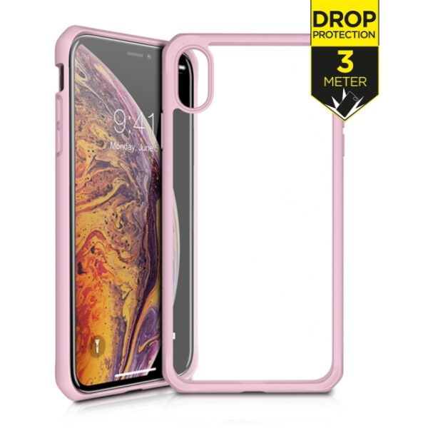 ITSKINS Level 2 HybridSolid for Apple iPhone Xs Max Pink/Transparent