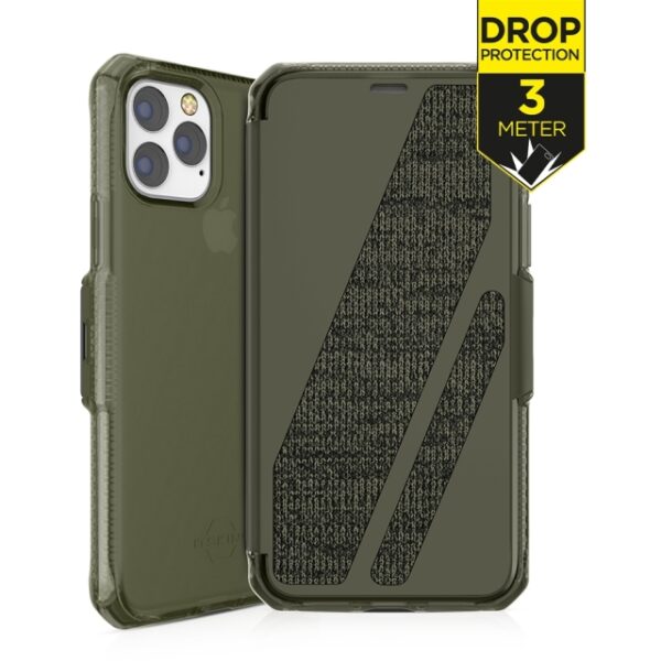 ITSKINS Level 2 SpectrumFolio for Apple iPhone 11 Pro Kaki