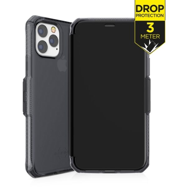 ITSKINS Level 2 SpectrumFolio for Apple iPhone 11 Pro Max Pure Black