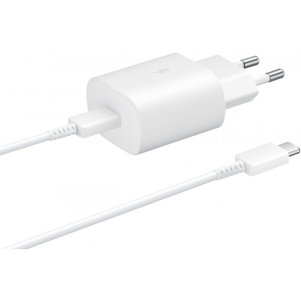 EP-TA800XWEGWW Samsung Super Fast PD Wall Charger USB-C incl. USB-C Cable 25W White
