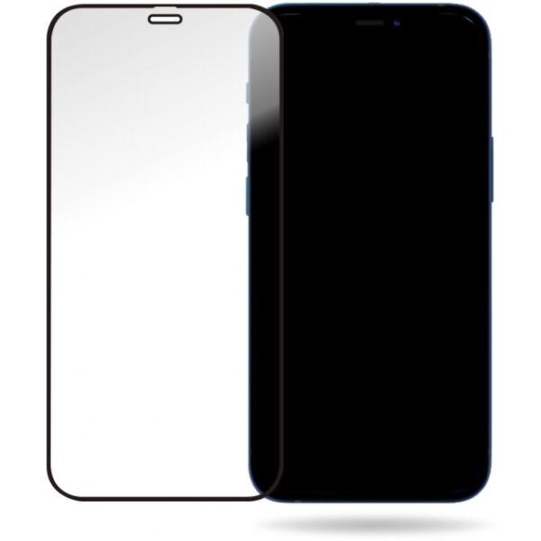 Mobilize Glass Screen Protector - Black Frame - Apple iPhone 12 Mini