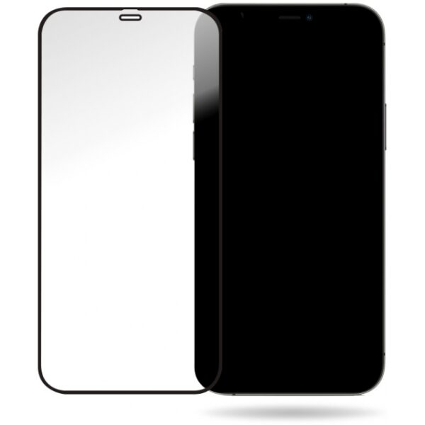 Mobilize Glass Screen Protector - Black Frame - Apple iPhone 12 Pro Max