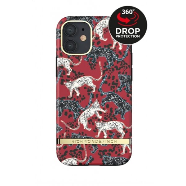 Richmond & Finch Freedom Series One-Piece Apple iPhone 12/12 Pro Samba Red Leopard