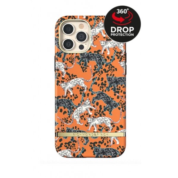 Richmond & Finch Freedom Series One-Piece Apple iPhone 12/12 Pro Orange Leopard