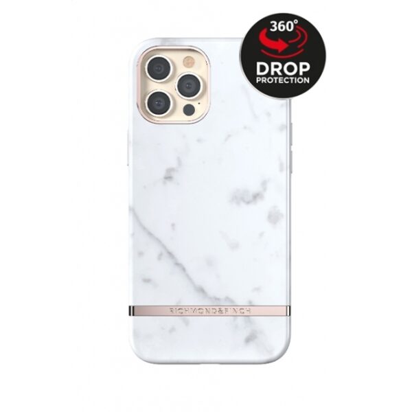 Richmond & Finch Freedom Series One-Piece Apple iPhone 12 Pro Max White Marble