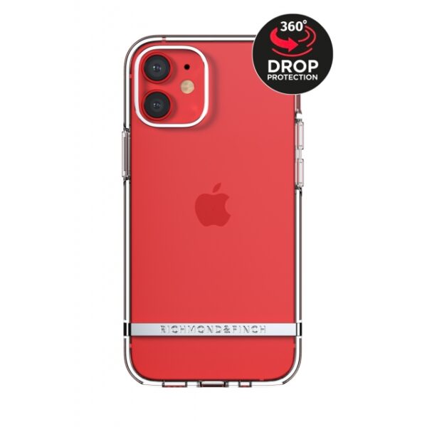 Richmond & Finch Clear Case Collection Apple iPhone 12 Mini Transparent/Silver
