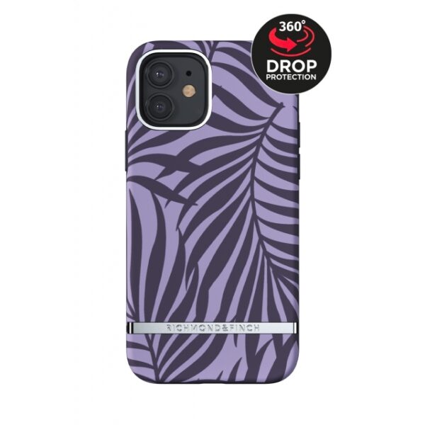 Richmond & Finch Freedom Series One-Piece Apple iPhone 12/12 Pro Purple Palm