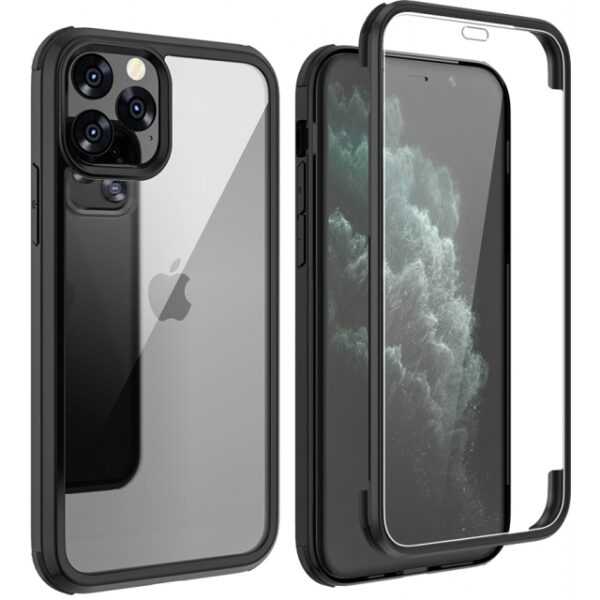 Valenta Tempered Glass Full Cover Bumper Case Apple iPhone 11 Black