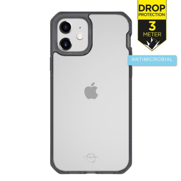 ITSKINS Level 2 HybridFrost for Apple iPhone 12 Mini Transparent Black
