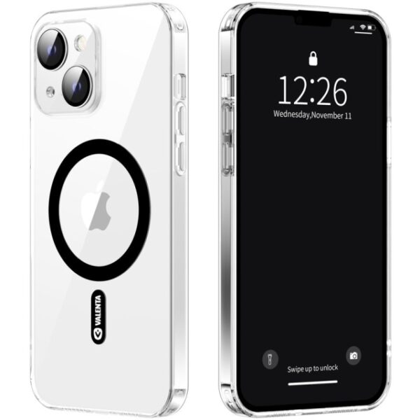 Valenta Tempered Glass Back Cover MagSafe Case Apple iPhone 13 Clear