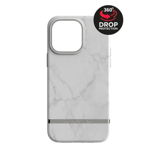 Richmond & Finch Freedom Series One-Piece Apple iPhone 14 Pro Max White Marble