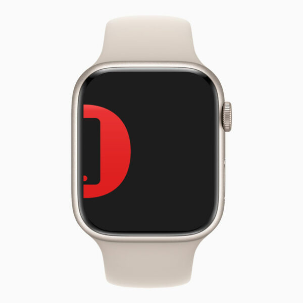 Apple Watch Series 7 41mm - Rood Aluminium Rood Sportband