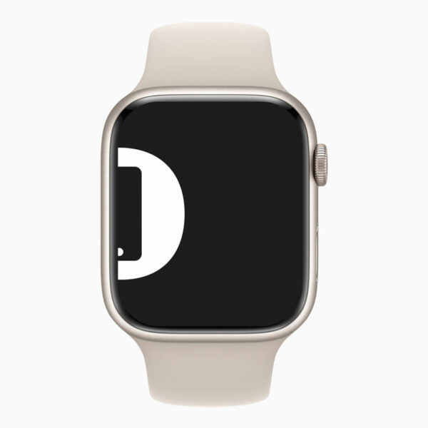 Apple Watch Series 6 44mm - Zilver Aluminium Wit Sportband